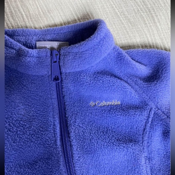 Purple Fleece Columbia Infant Jacket 3-6 Months - Picture 3 of 8